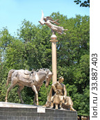 Памятник атаману Антону Головатому. Одесса, Украина (2007 год). Редакционное фото, фотограф Ирина Борсученко / Фотобанк Лори