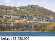 Малоэтажные жилые районы Петропавловска-Камчатского (2020 год). Стоковое фото, фотограф Алексей Шматков / Фотобанк Лори