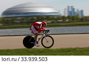 Многодневная шоссейная велогонка «Пять колец Москвы». Cycling Road Race "Five Rings of Moscow". Гребной канал (2017 год). Редакционное фото, фотограф Elena Popova / Фотобанк Лори