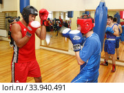 Кубинские боксёры в клубе Виктора Агеева Балашиха (2008 год). Редакционное фото, фотограф Дмитрий Неумоин / Фотобанк Лори