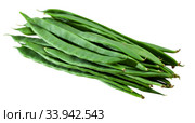 Fresh flat bean pods. Стоковое фото, фотограф Яков Филимонов / Фотобанк Лори
