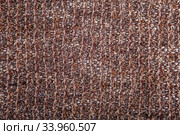 Textural background of melange bouclé fabric with lurex thread. Стоковое фото, фотограф Nataliia Zhekova / Фотобанк Лори