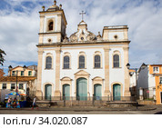 Сальвадор. Бразилия. Церковь Святого Петра. Sao Pedro dos Clerigos. (2020 год). Редакционное фото, фотограф Галина Савина / Фотобанк Лори