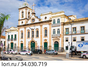 Сальвадор. Бразилия. Церковь Сан-Доминго Гусман. Igreja de São Domingos Gusmão. (2020 год). Редакционное фото, фотограф Галина Савина / Фотобанк Лори