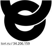 Герб поселка Хитисо. Префектура Гифу. Япония. Стоковая иллюстрация, иллюстратор Владимир Макеев / Фотобанк Лори