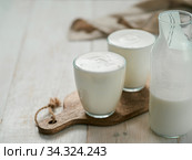 Gut health, fermented products concept. Стоковое фото, фотограф Ольга Сергеева / Фотобанк Лори