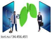 Concept of telemedicine via internet. Стоковое фото, фотограф Elnur / Фотобанк Лори