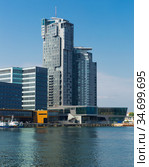 Image of port area at Baltic Sea in old city Gdynia in Poland. Стоковое фото, фотограф Яков Филимонов / Фотобанк Лори