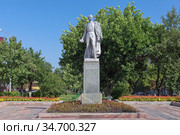 Памятник русскому поэту Александру Ивановичу Полежаеву в Саранске (2018 год). Редакционное фото, фотограф Михаил Марковский / Фотобанк Лори