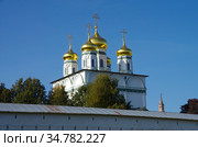 Село Теряево, Волоколамский городской округ, Московская область, Свято-Успенский Иосифо-Волоцкий ставропигиальный мужской монастырь. Успенский собор (2020 год). Стоковое фото, фотограф Natalia Sidorova / Фотобанк Лори