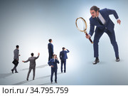 Concept of employee monitoring by boss. Стоковое фото, фотограф Elnur / Фотобанк Лори