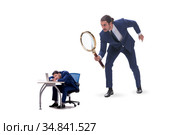 Concept of employee monitoring by boss. Стоковое фото, фотограф Elnur / Фотобанк Лори