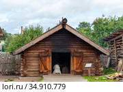 Солеварня. Музей средневекового рушанина. Старая Русса, Новгородская область (2020 год). Редакционное фото, фотограф Александр Щепин / Фотобанк Лори