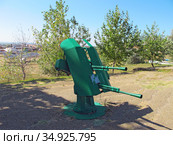 ТУ-2М-1, пулеметно-тумбовая установка. Музей «Военная горка», Темрюк (2020 год). Редакционное фото, фотограф Мария Кылосова / Фотобанк Лори