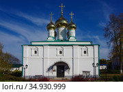 Солотчинский Рождества Богородицы женский монастырь. Cоборный храм Рождества Пресвятой Богородицы. Рязань, Солотча (2020 год). Стоковое фото, фотограф Natalia Sidorova / Фотобанк Лори