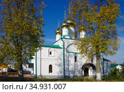 Солотчинский Рождества Богородицы женский монастырь. Cоборный храм Рождества Пресвятой Богородицы. Рязань, Солотча (2020 год). Стоковое фото, фотограф Natalia Sidorova / Фотобанк Лори