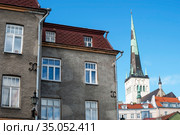 Старый Таллин. Церковь Олевисте. Эстония (2012 год). Стоковое фото, фотограф Александр Щепин / Фотобанк Лори
