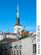 Старый Таллин. Церковь Олевисте. Эстония (2012 год). Редакционное фото, фотограф Александр Щепин / Фотобанк Лори
