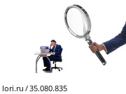 Concept of employee monitoring by boss. Стоковое фото, фотограф Elnur / Фотобанк Лори
