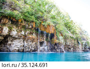 Водопад на реке Сулак. Сулакский каньон. Дагестан. Россия (2020 год). Стоковое фото, фотограф Сергей Афанасьев / Фотобанк Лори