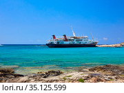 Beautiful seaview at the Gramvousa island (2019 год). Стоковое фото, фотограф Helga Preiman / Фотобанк Лори
