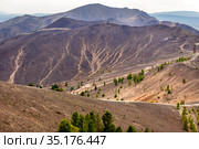 Mining lifeless dumps after quarrying in the city of Karabash, Chelyabinsk region in Russia. Стоковое фото, фотограф Акиньшин Владимир / Фотобанк Лори
