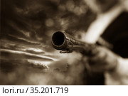 Duel with pistols of the 19th century. Стоковое фото, фотограф Марина Володько / Фотобанк Лори