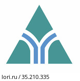 Герб города Ябу. Префектура Хиого. Япония. Стоковая иллюстрация, иллюстратор Владимир Макеев / Фотобанк Лори
