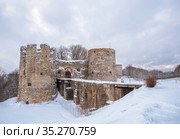 Fortress Koporye (2021 год). Стоковое фото, фотограф Юлия Бабкина / Фотобанк Лори