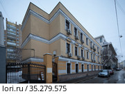 Москва, Скатертный переулок, дом 20 (2021 год). Редакционное фото, фотограф Дмитрий Неумоин / Фотобанк Лори