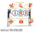 Concept of IRR - Internal Rate of Return. Стоковое фото, фотограф Elnur / Фотобанк Лори