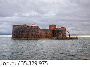 Fort Emperor Alexander I in Kronstadt (2020 год). Стоковое фото, фотограф Юлия Бабкина / Фотобанк Лори
