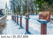 Аллея героев. Ржев, Тверская область (2021 год). Редакционное фото, фотограф Сергей Афанасьев / Фотобанк Лори