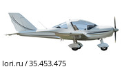 Sports monoplane on white background. Стоковое фото, фотограф Яков Филимонов / Фотобанк Лори