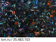 Abstract paint background. Color texture. Brushstrokes of paint. Modern art. Contemporary art. Colorful canvas. Random Watercolor drips. Brush strokes of multicolored acrylic paint on white canvas. Стоковое фото, фотограф Nataliia Zhekova / Фотобанк Лори