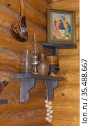 Музей истории молока и глазированного сырка. Экспонаты музея. Museum of the history of milk and glazed cheese. Museum exhibits. Russia, Moscow region, Pushkinsky district, the territory of LLC "RostAgroKompleks". (2021 год). Редакционное фото, фотограф Мария / Фотобанк Лори