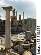 Curette Street in Ephesus, Turkey. Стоковое фото, фотограф Яков Филимонов / Фотобанк Лори