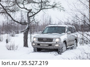 Toyota Land Cruiser 100 (2020 год). Редакционное фото, фотограф Art Konovalov / Фотобанк Лори