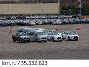 Автомобильный терминал Rolf в порту Санкт-Петербурга (2020 год). Стоковое фото, фотограф Алексей Шматков / Фотобанк Лори