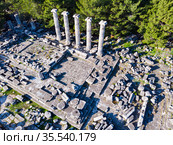 Temple of Athena in Priene. Стоковое фото, фотограф Яков Филимонов / Фотобанк Лори