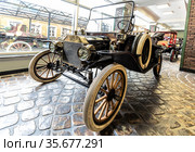 Ford Model T, 1914 year. The Museum of Technology of Vadim Zadorozhny. Moscow Region, Russia (2020 год). Редакционное фото, фотограф Наталья Волкова / Фотобанк Лори