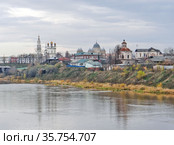 Кремль, Троицкий собор, Покровская церковь и Крестовоздвиженский собор. Верхотурье (2012 год). Редакционное фото, фотограф Сергей Афанасьев / Фотобанк Лори