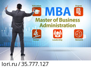 Master of business administration MBA concept. Стоковое фото, фотограф Elnur / Фотобанк Лори