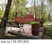 Могилевский дворик. Улица Благуша. Район Гольяново. Город Москва. Россия (2021 год). Редакционное фото, фотограф lana1501 / Фотобанк Лори