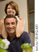 Mature couple fooling around. Стоковое фото, фотограф Shannon Fagan / Ingram Publishing / Фотобанк Лори