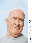 Portrait of a bald man. Стоковое фото, фотограф Shannon Fagan / Ingram Publishing / Фотобанк Лори