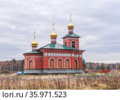 Церковь Николая Чудотворца. Деревня Путимка. Верхотурский район. Свердловская область (2012 год). Стоковое фото, фотограф Сергей Афанасьев / Фотобанк Лори