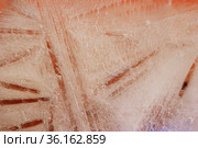 Ice texture with small round air bubbles trapped inside. Стоковое фото, фотограф Tamara Kulikova / Фотобанк Лори