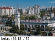Сочи, городская застройка в Центральном районе (2021 год). Редакционное фото, фотограф glokaya_kuzdra / Фотобанк Лори