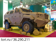 Белорусский легкий бронеавтомобиль МЗКТ-490101 "Волат" на международном военно-техническом форуме "Армия-2020" Редакционное фото, фотограф Виктор Карасев / Фотобанк Лори
